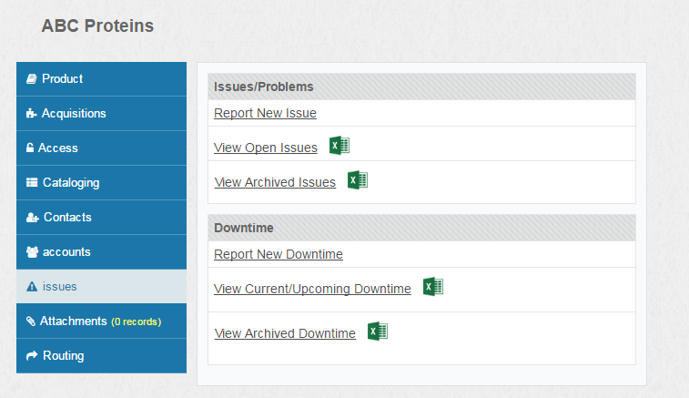 Screenshot of Attachments